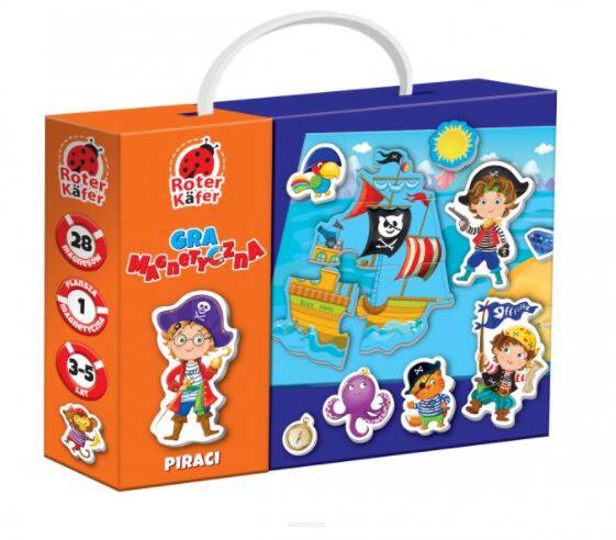 ROTER KAFER GRA MAGNETYCZNA EDUKACYJNA PIRACI
