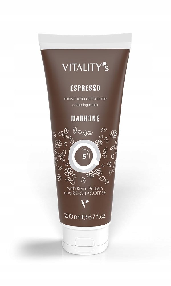 Balsam koloryzujący włosy espresso Vitality's brąz brown marrone