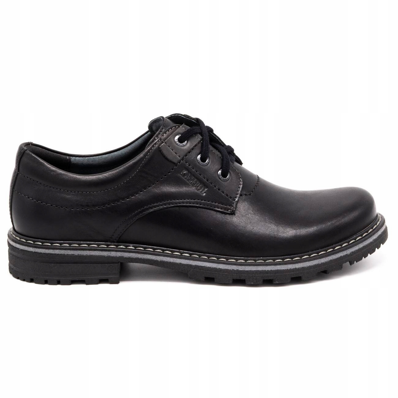 

Buty męskie trapery skórzane 32/15 Czarne 43
