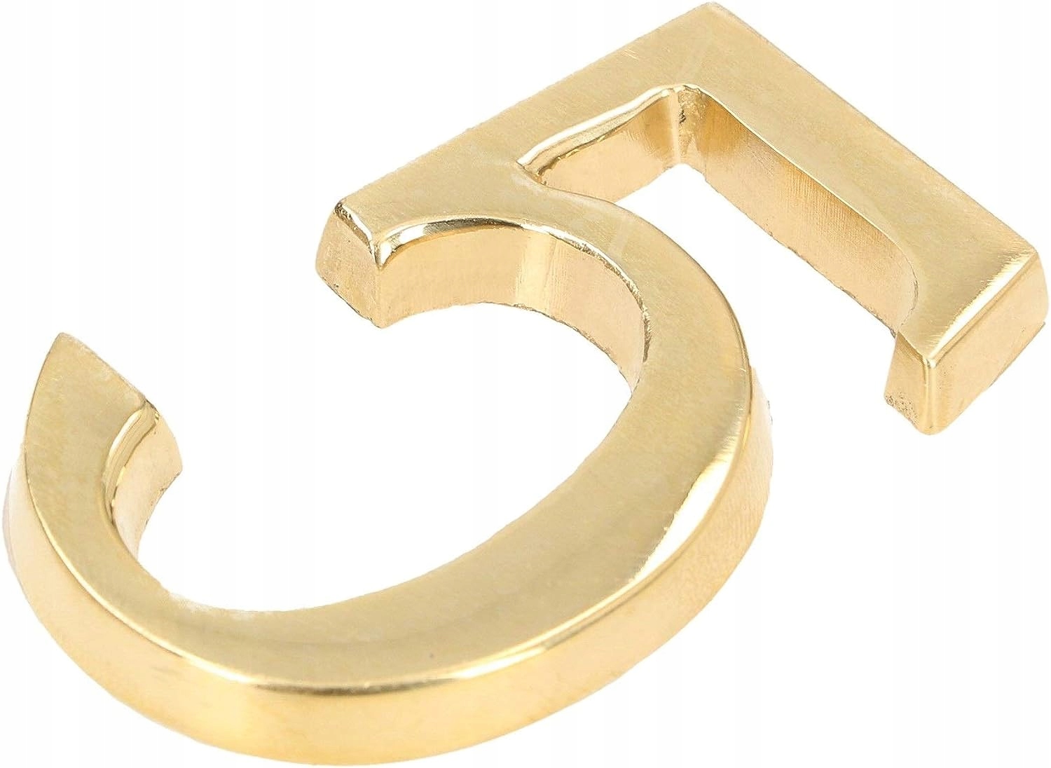 CYFRA NUMER DOMU 5 NA DRZWI 3D 5CM MOSIĄDZ Kod producenta E162