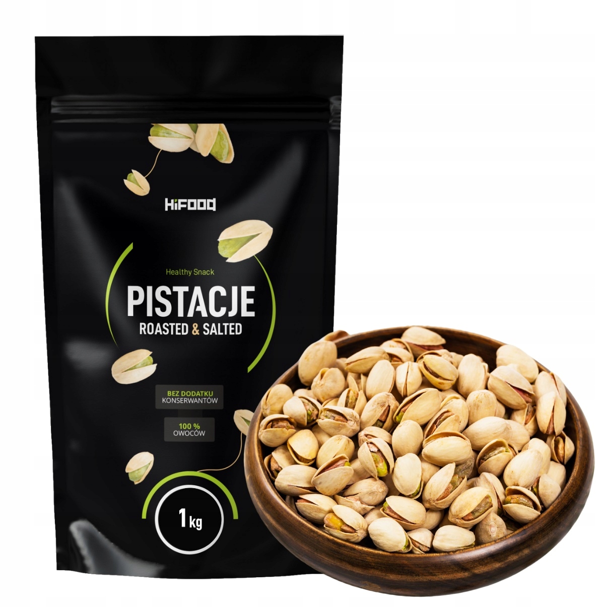 Pistacje Prażone Solone Usa 1kg HiFOOD Premium
