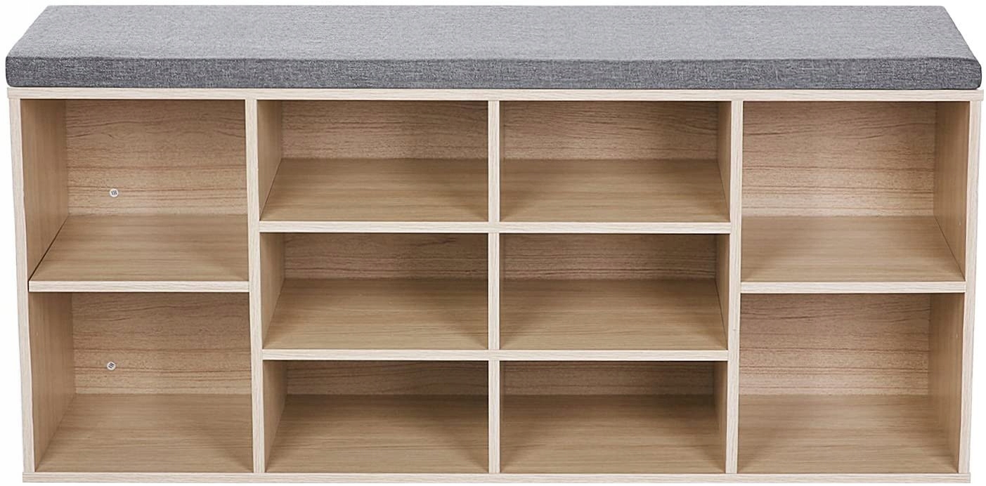 Skrinka na topánky s nastaviteľnou priehradkou a sedadlom Loft