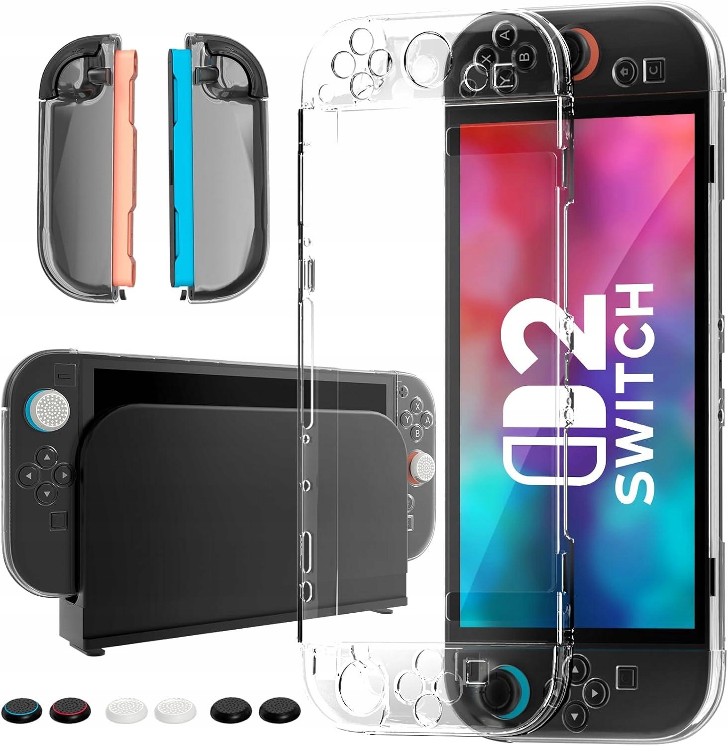 Przeźroczysty ochronny case etui obudowa do Nintendo Switch 2 osłona