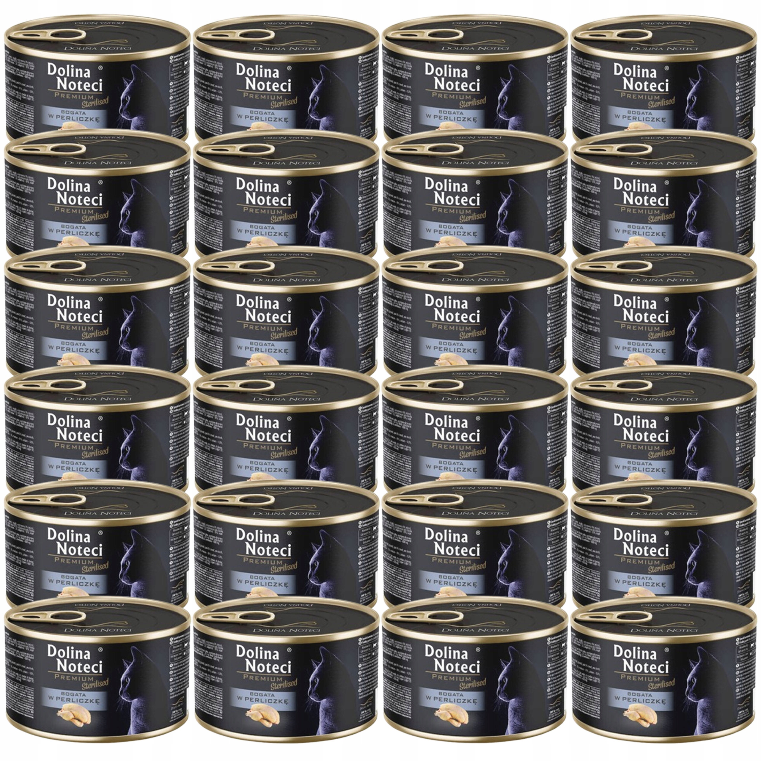 Levně Dolina Noteci Premium Sterilised Krmivo mokré pro kočky Perlička 24 x 185 g