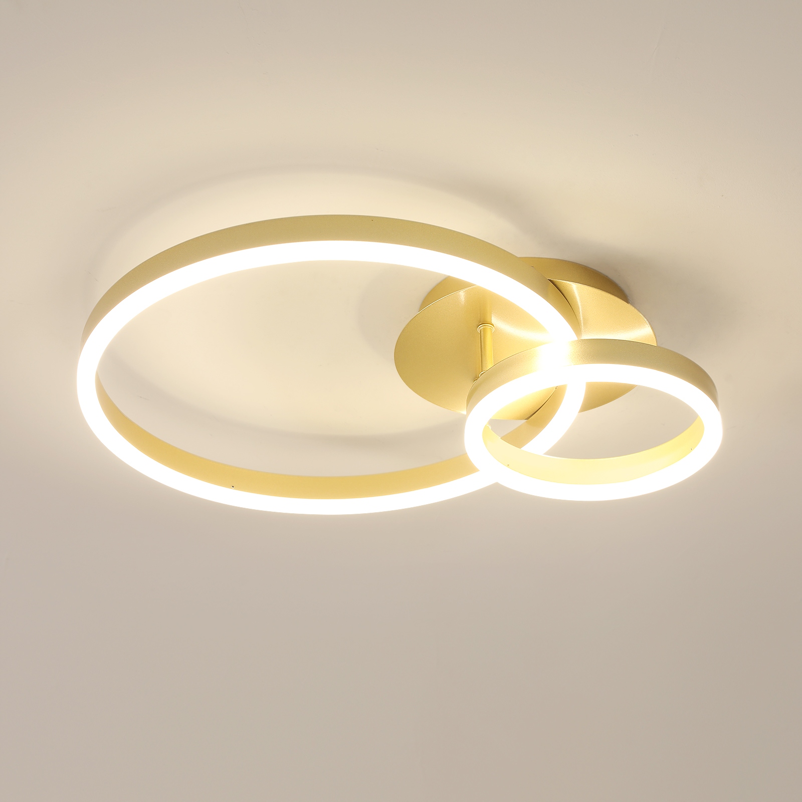 Zlaté stropné svietidlo Led kruh moderné 42W 4500K