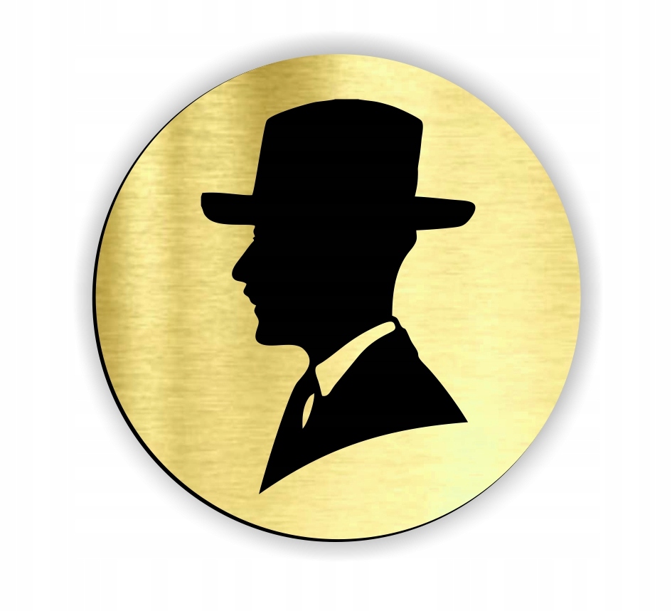 tabliczka TOALETA łazienka WC GRAWER R 75 mm Grubość 1.6 mm