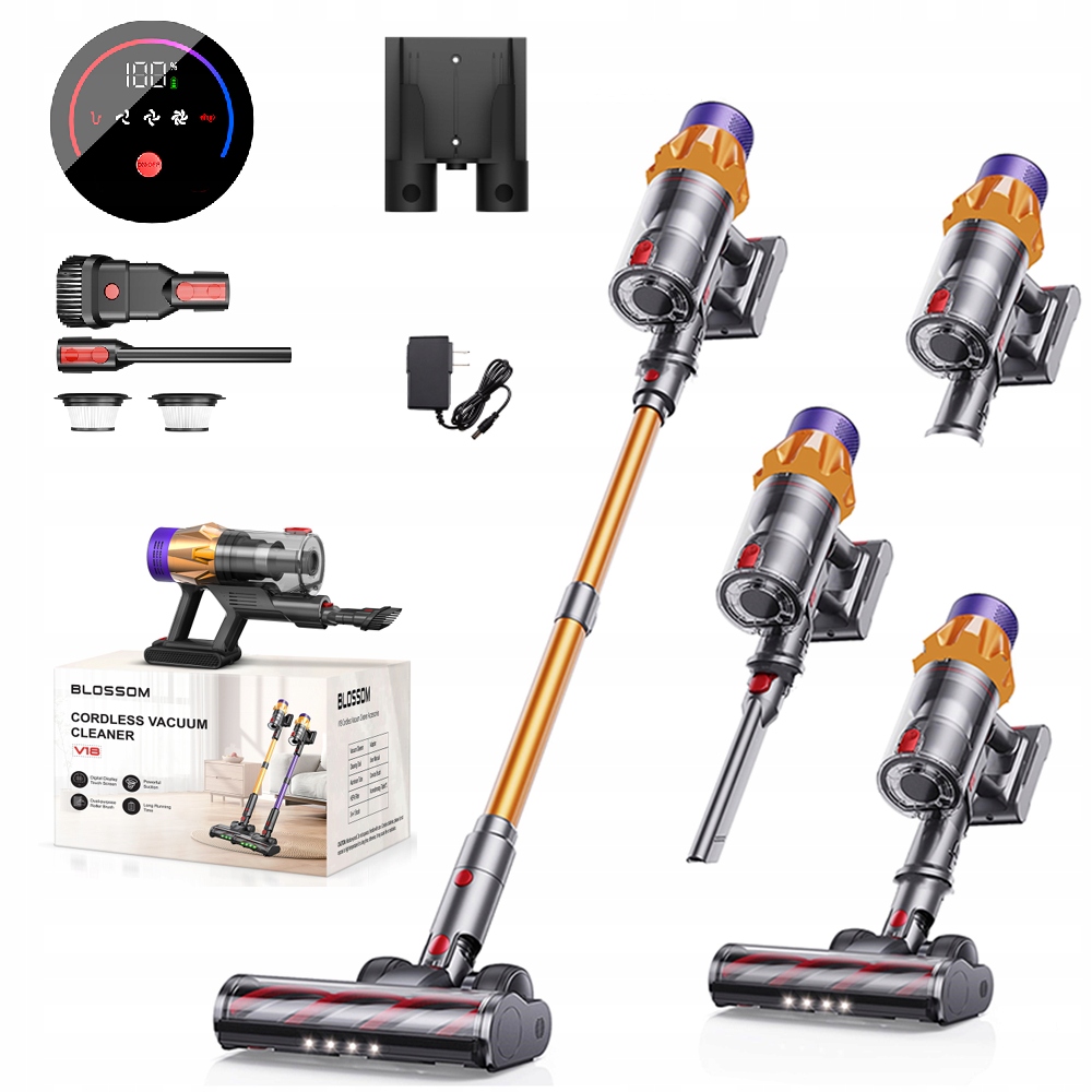 Tyčové vysavače ruční bezdrátové Blossom V18 550W 50KPA