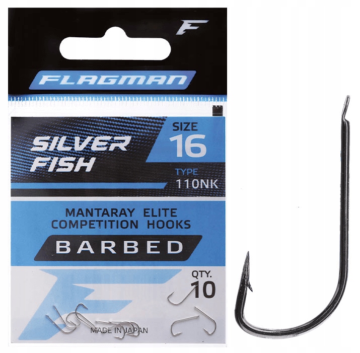 Haczyki Flagman z Łopatką Mantaray Silver Fish nr.20 10szt