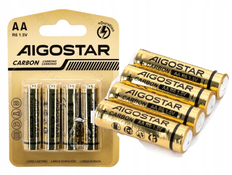 Bateria cynkowo-węglowa R6 (aa) 1.5V 4 szt paluszki, duży paluszek 359836