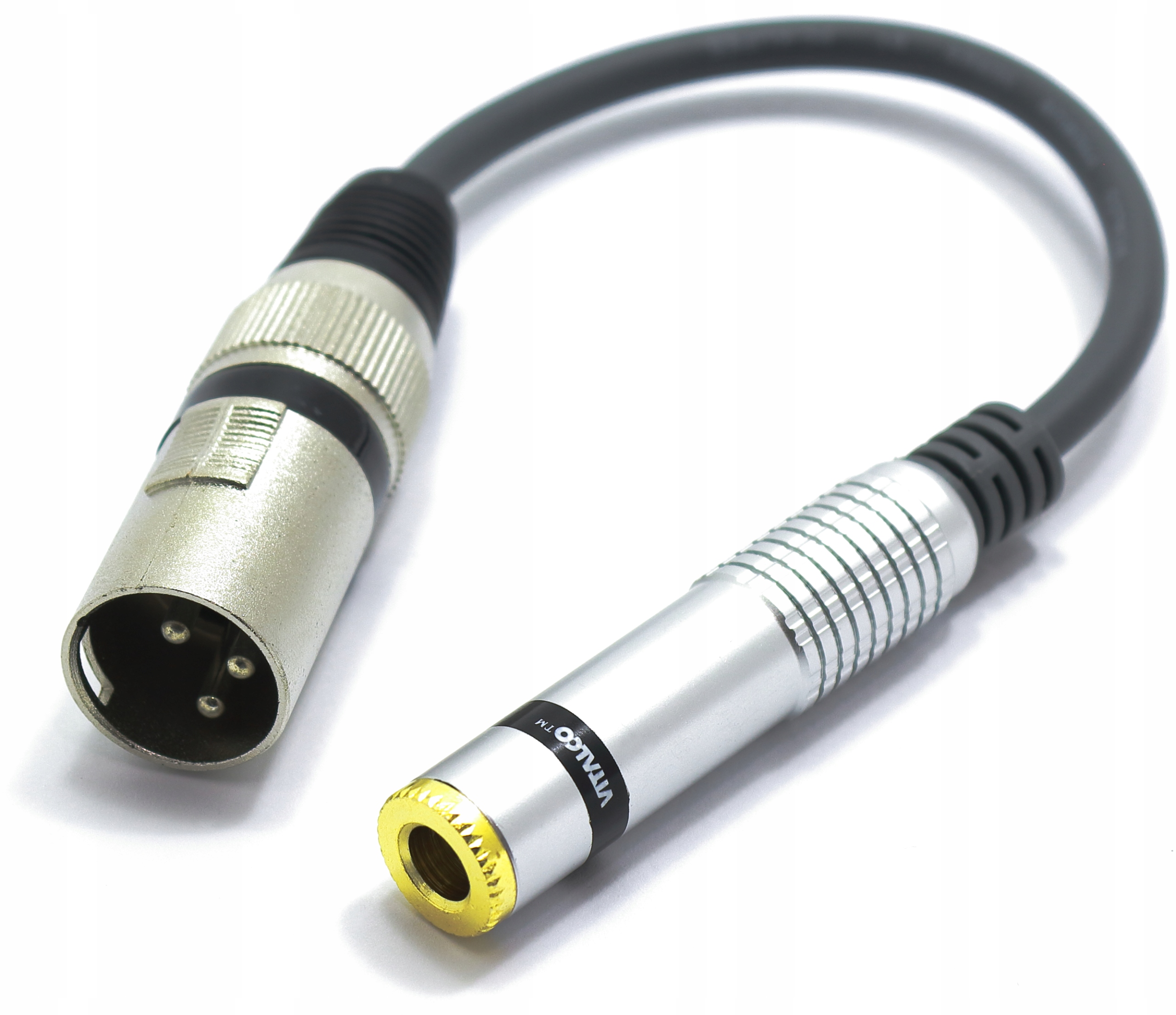 ADAPTER PRZEJŚCIÓWKA XLR MĘSKI GNIAZDO JACK 6.3 STEREO VITALCO