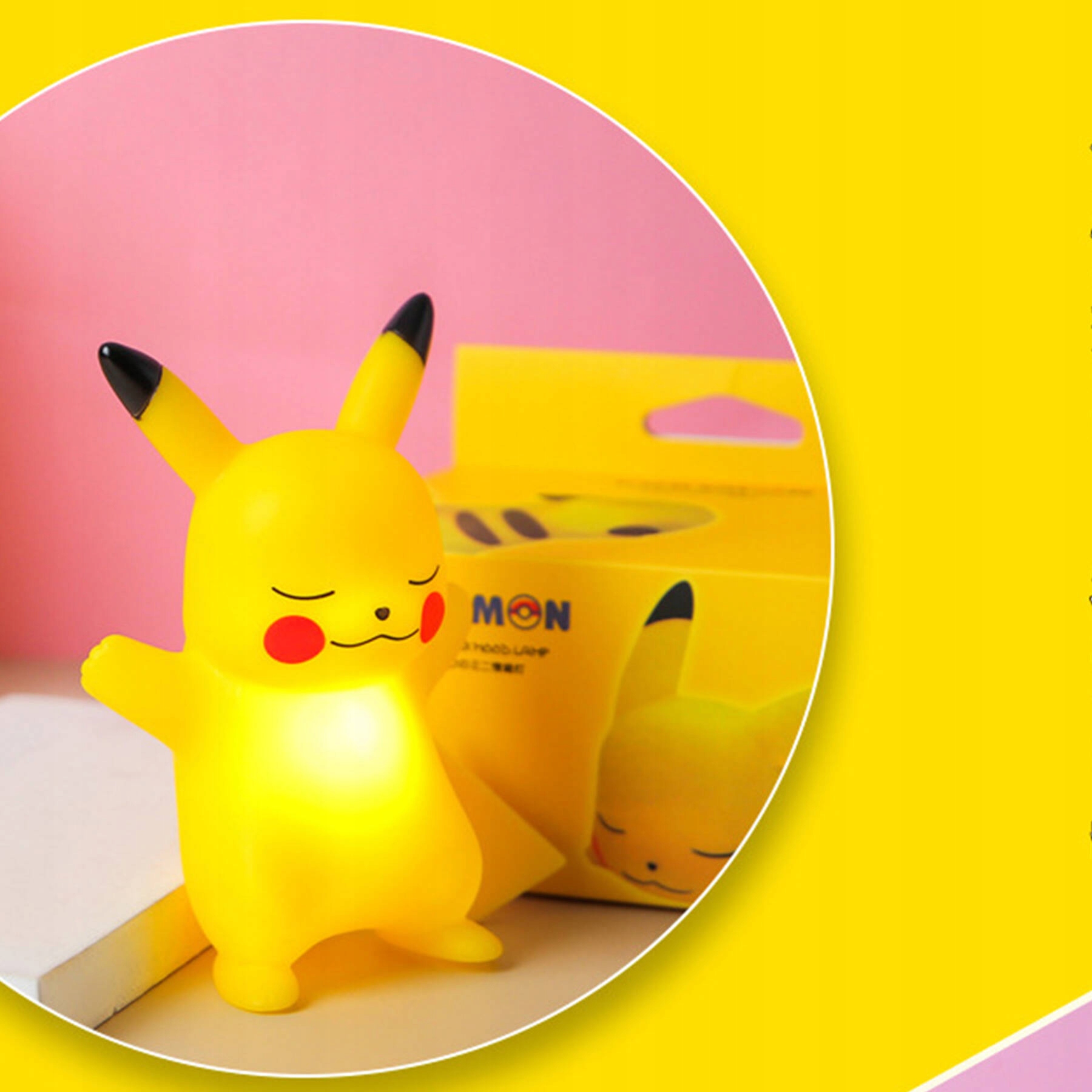 LAMPKA PIKACHU POKEMON LAMPKA NOCNA LED W ZESTAWIE 10 KART NA PRERZENT Płeć unisex