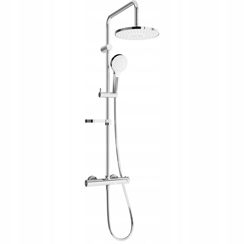 Mexen KX05 odkrytý sprchový set Chrom/bílá