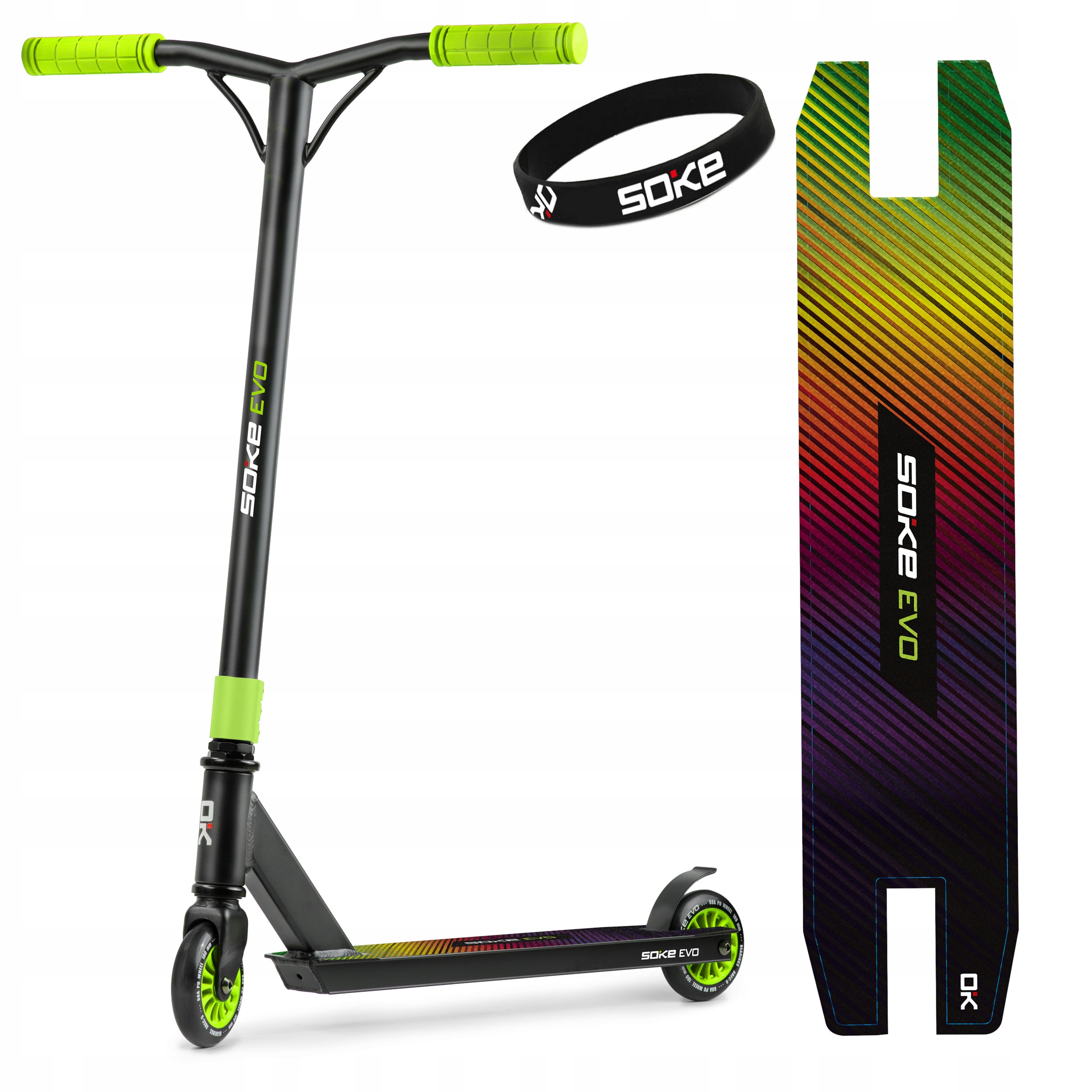 

Hulajnoga wyczynowa Soke Evo green do Skate Parku