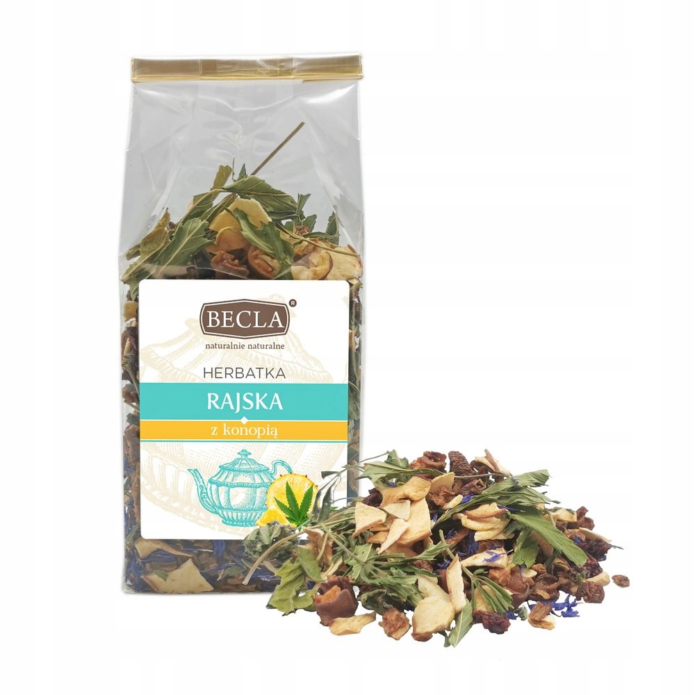 Levně Čaj Rajský S Konopím – nálev Ovocný Čaj Jako Dárek 40 g Becla