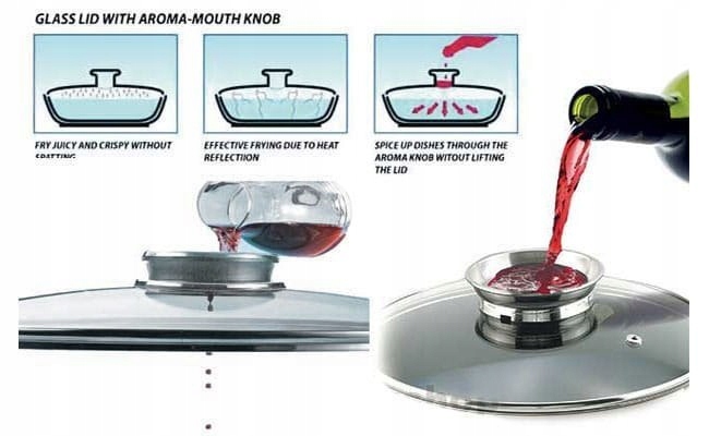ZESTAW GARNKÓW MARMUROWYCH GARNKI INDUKCJA 8142 Linia BB 1987