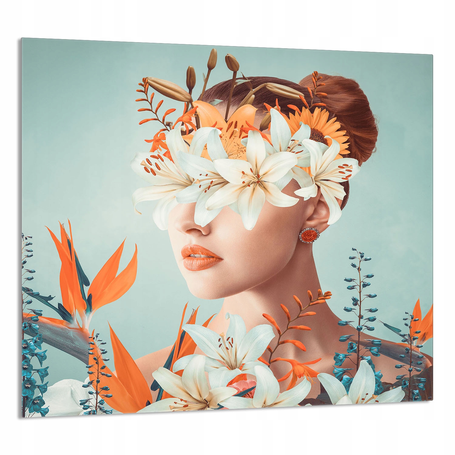 Skleněný Panel Do Kuchyně 65x60 Žena Tvrzené Sklo