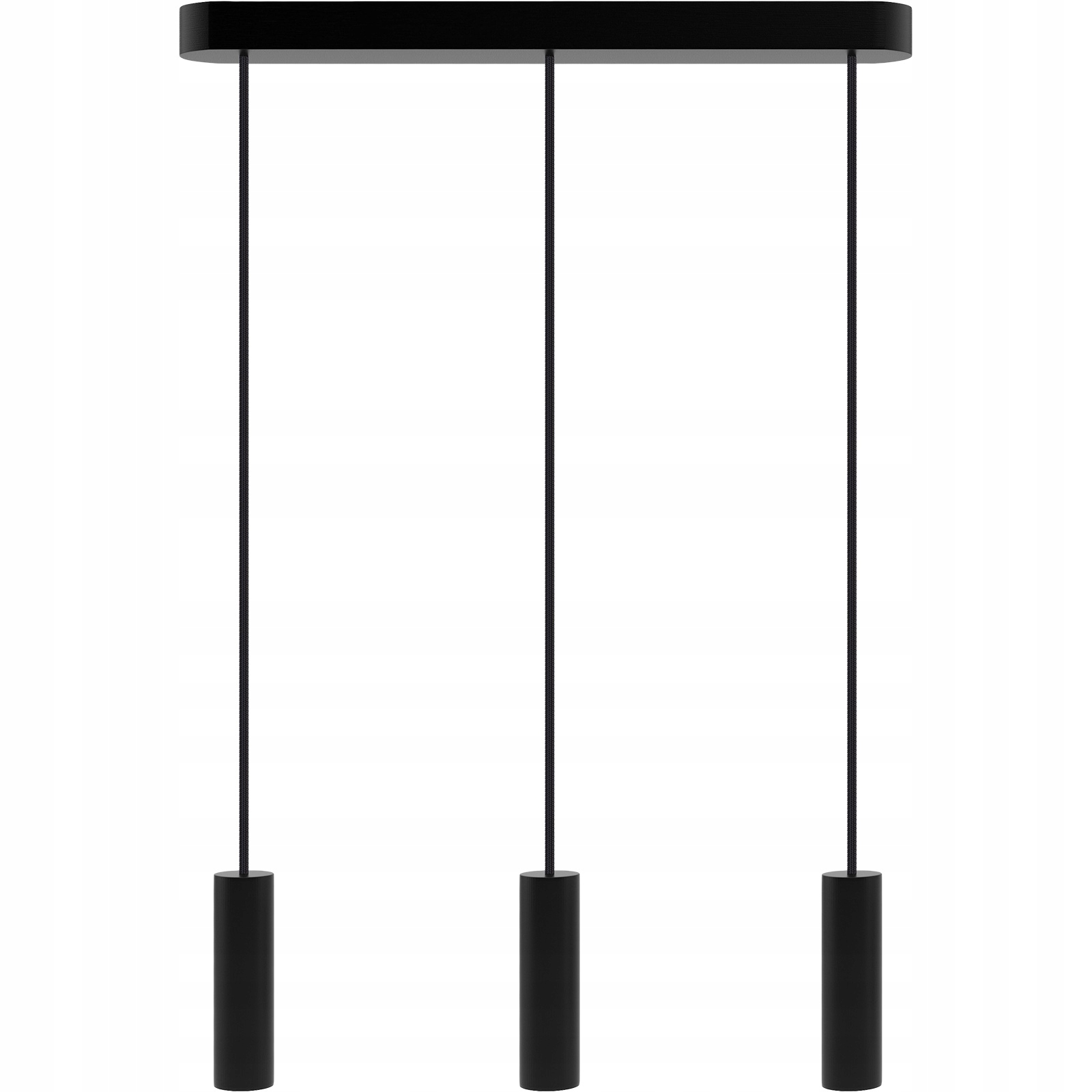 Černá Dlouhá Závěsná Lampa Do Ložnice, Led Lampa