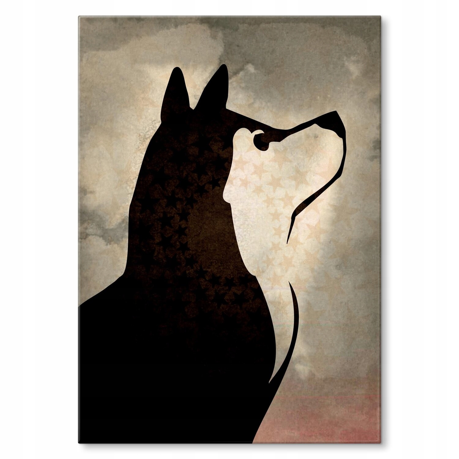 Kovový plakát Pes Husky Dárek 42 x 59 cm