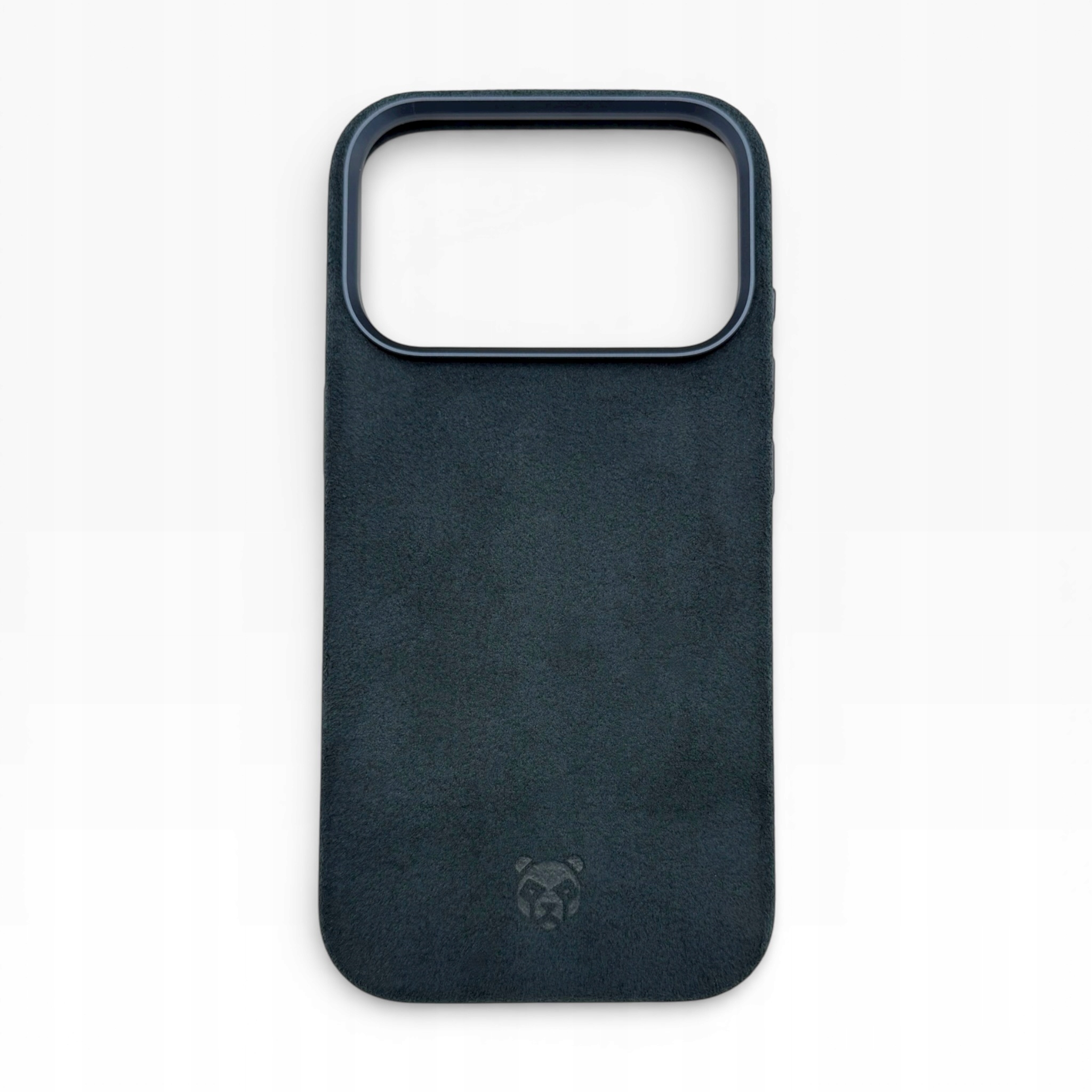 Pouzdro Panda Carbon AlcanPanda – Tmavě modré Pouzdro Alcantara pro iPhone 17 Pro