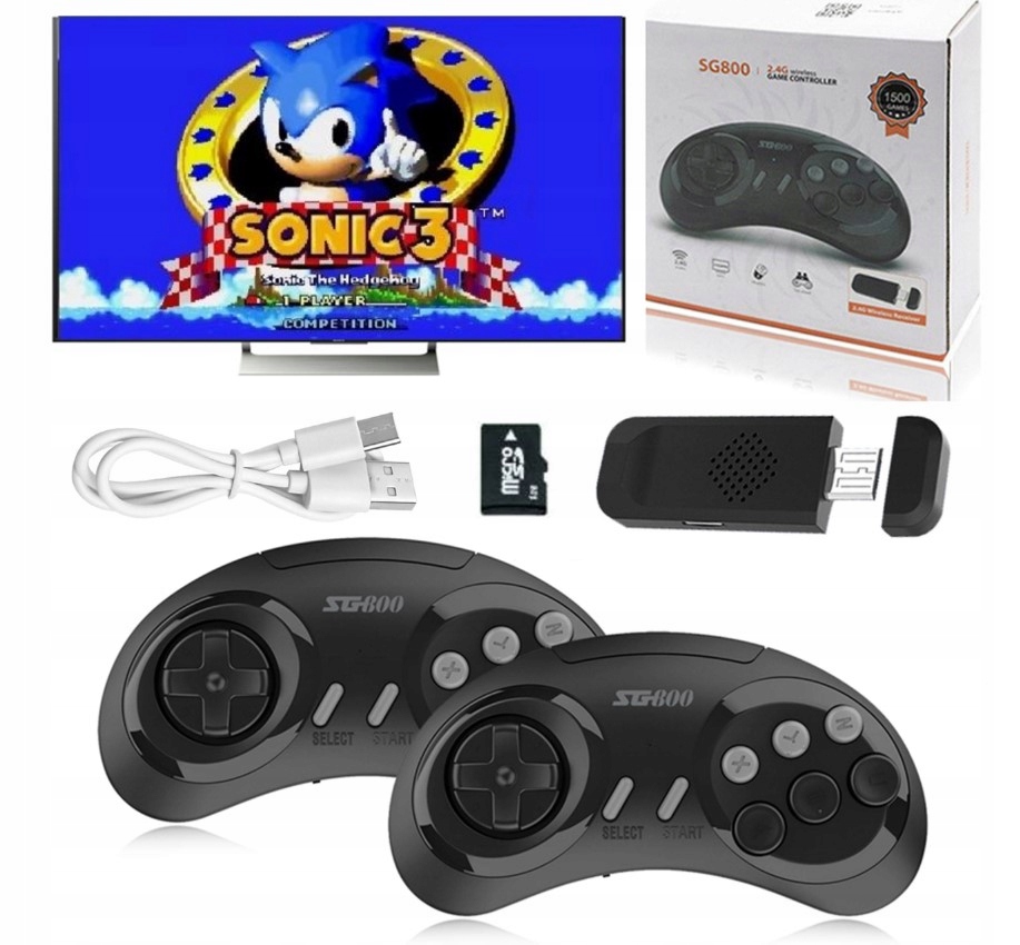 Konsola Bezprzewodowa Tv 2xPAD 913 gier Hdmi retro