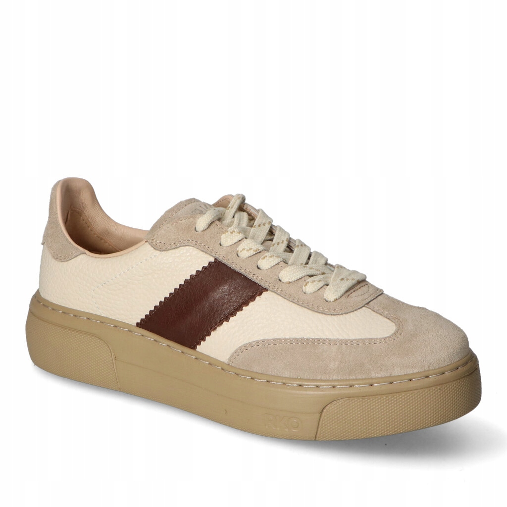 Kožené tenisky Ryłko 0RR12_X_2DV Multicolor Béžová lico semiš 36