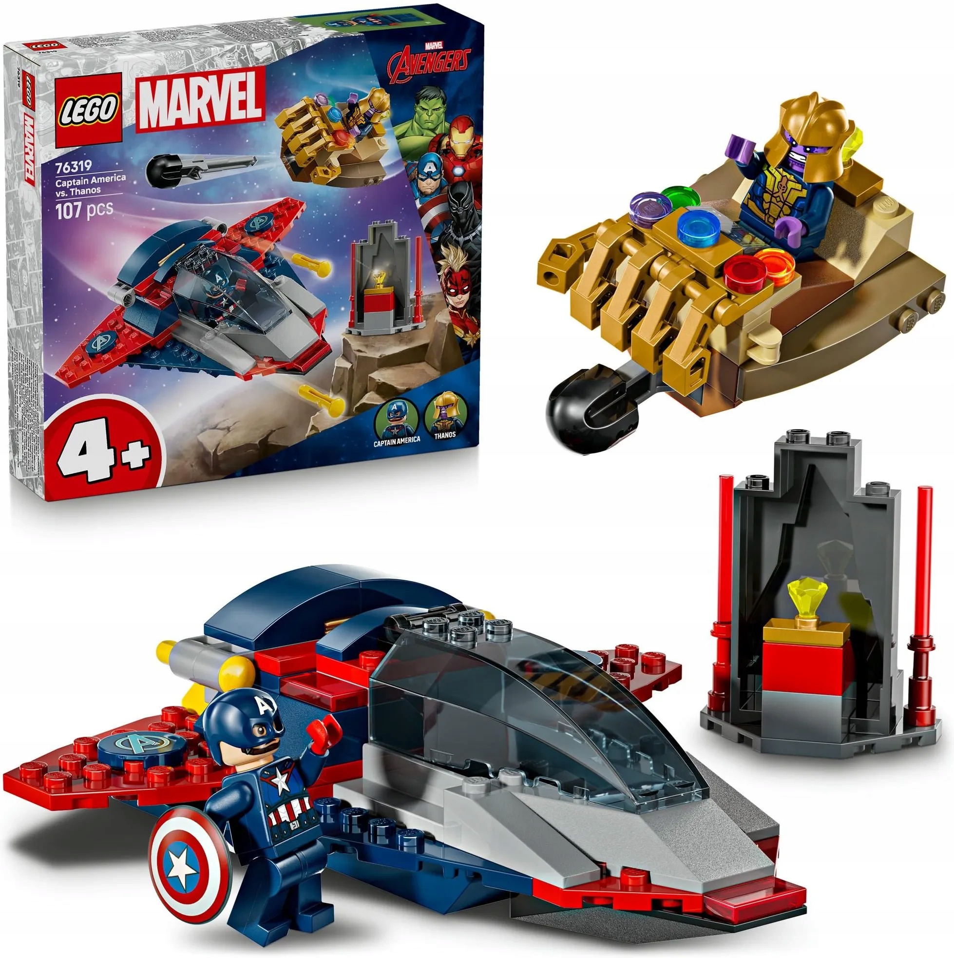stavebnice Lego Marvel Heroes 76319 Kapitán Amerika versus Thanos