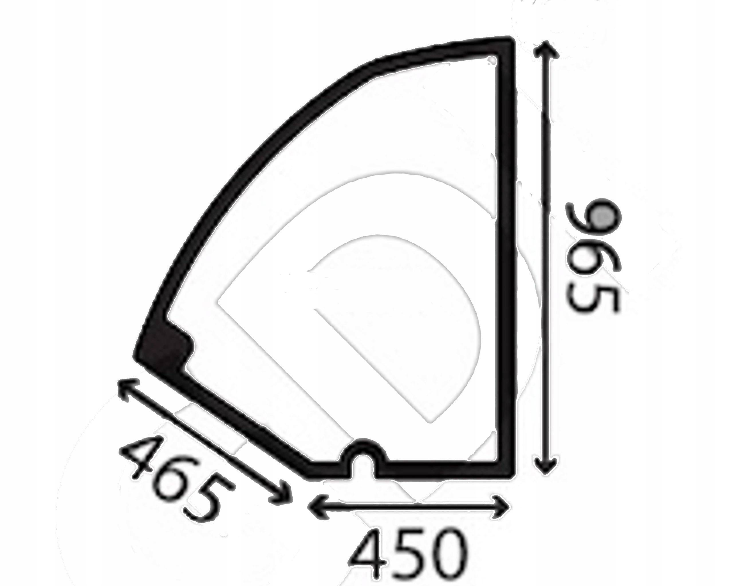 sklo pro nabíječku Genie dveře horní 07.0723.0426