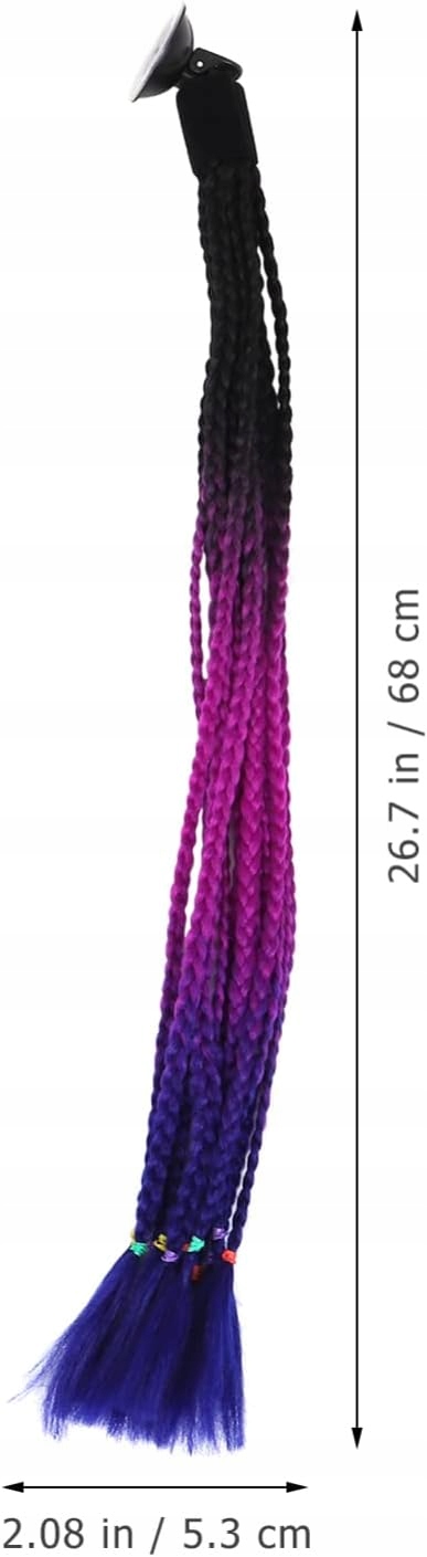 Kask warkocze koński ogon z przyssawk? kask warkocz gradient rampa Producent bez marki