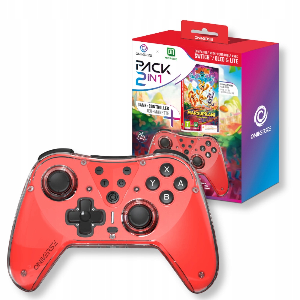 Pad bezprzewodowy do konsoli Nintendo Switch czerwony