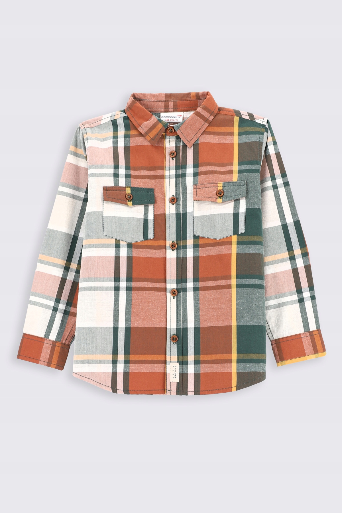 Koszula dla chłopca 104 kolorowa Coccodrillo