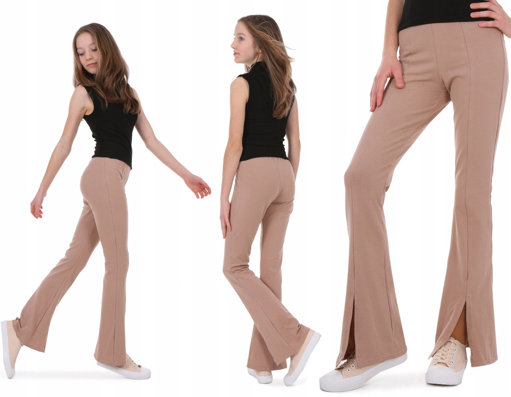 

Legginsy Flare z rozcięciem 170 Beż