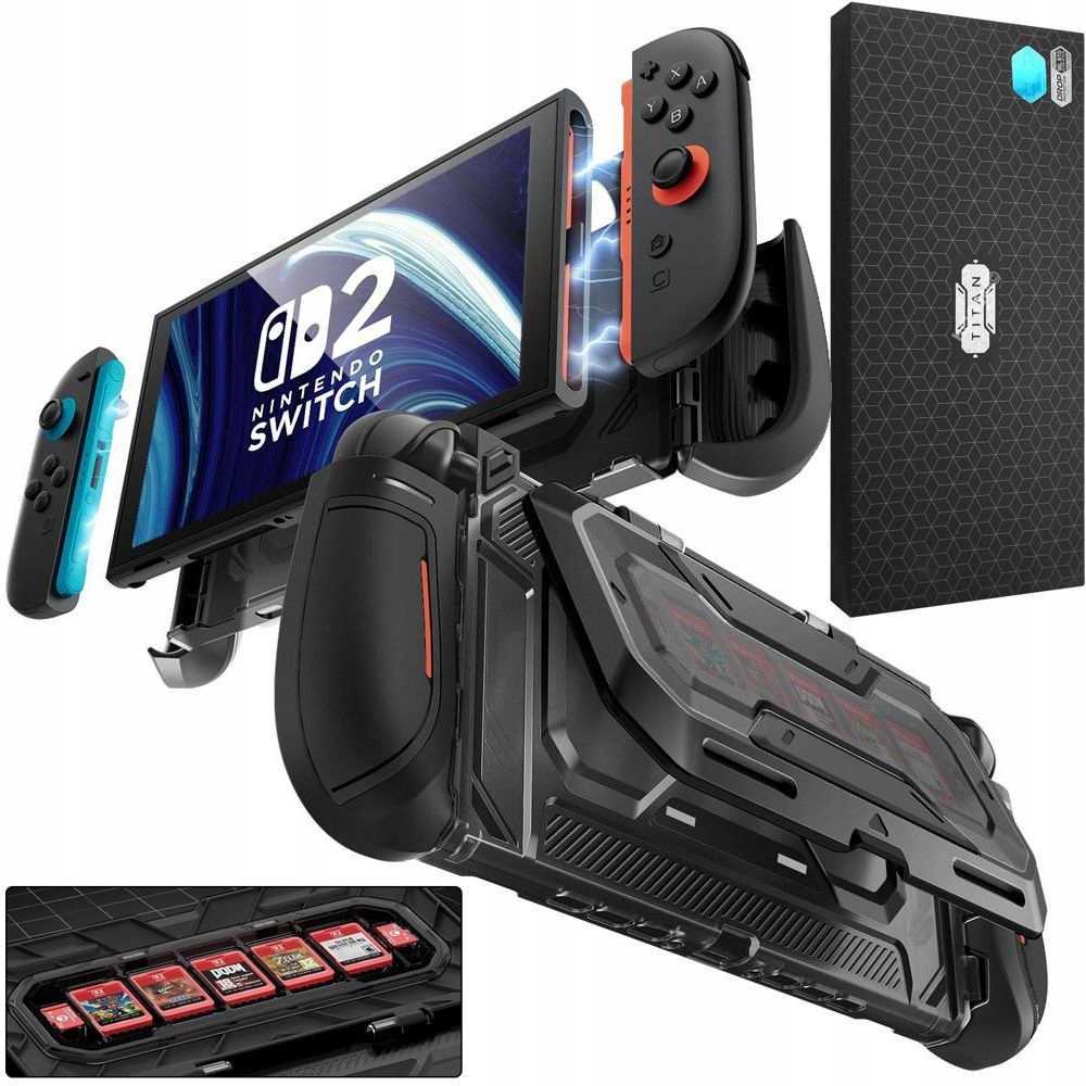 Etui Supcase Titan do Nintendo Switch 2, obudowa na konsolę, futerał