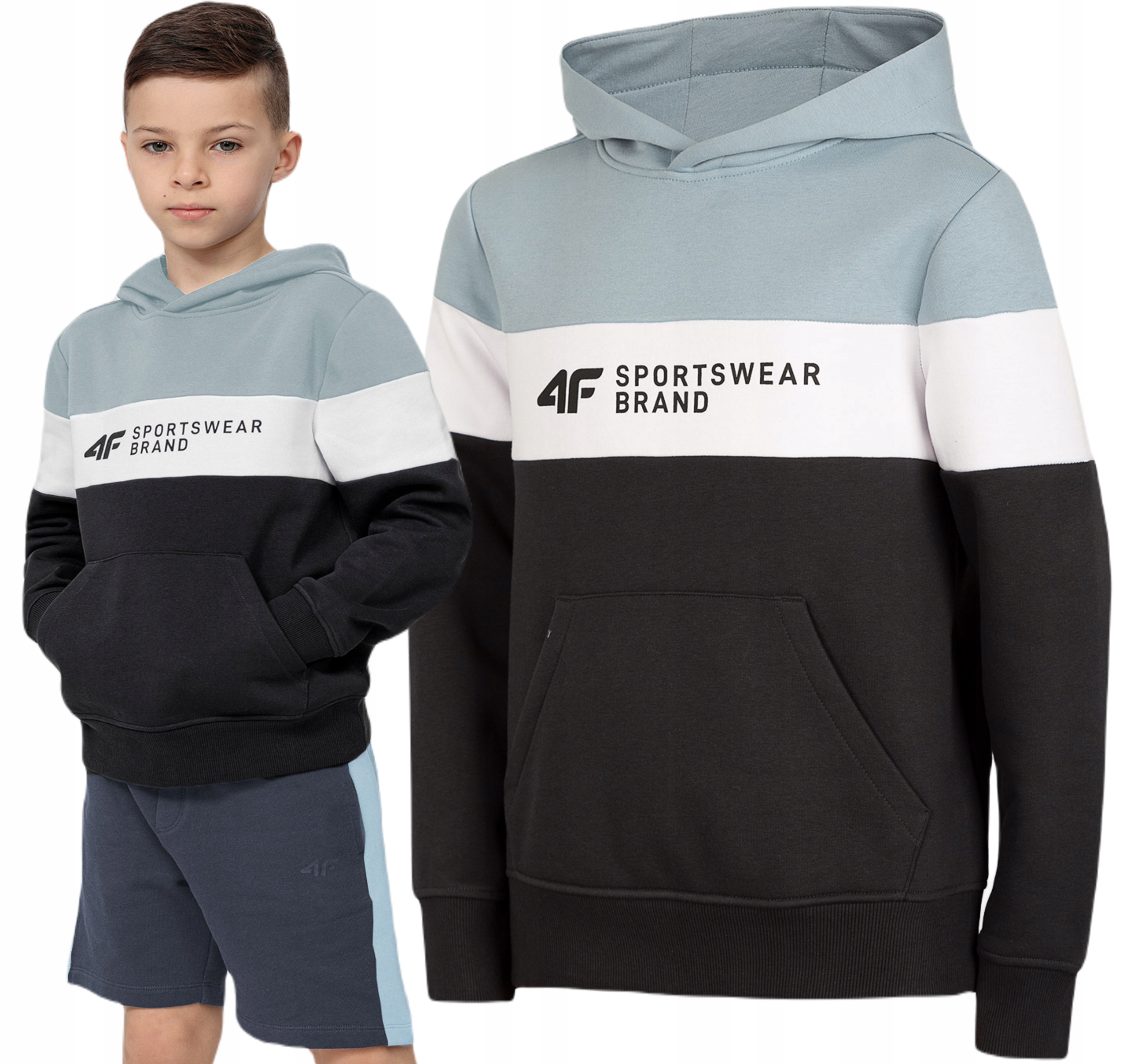 

Bluza Dziecięca Z Kapturem 4F Sportowa JBLM003 122