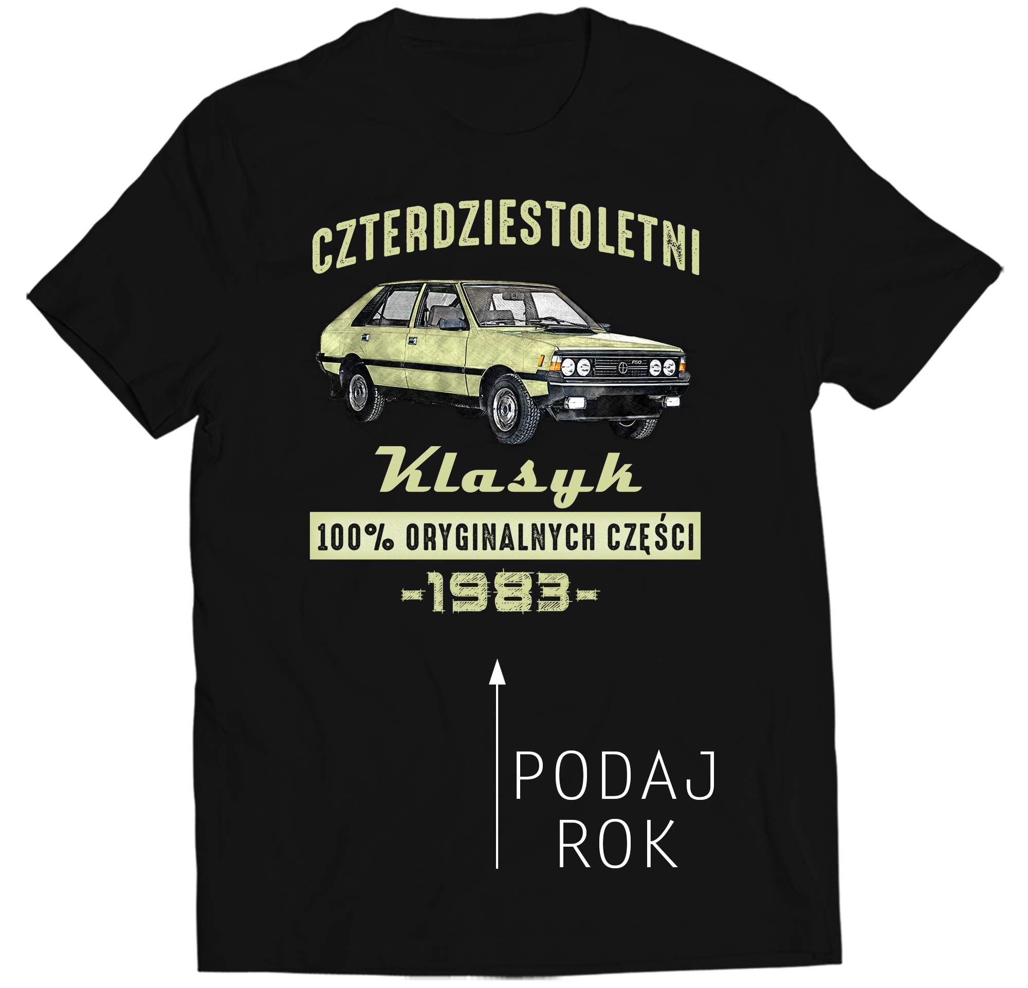 

Koszulka 30 40 50 Urodziny Polonez Klasyk Prl L