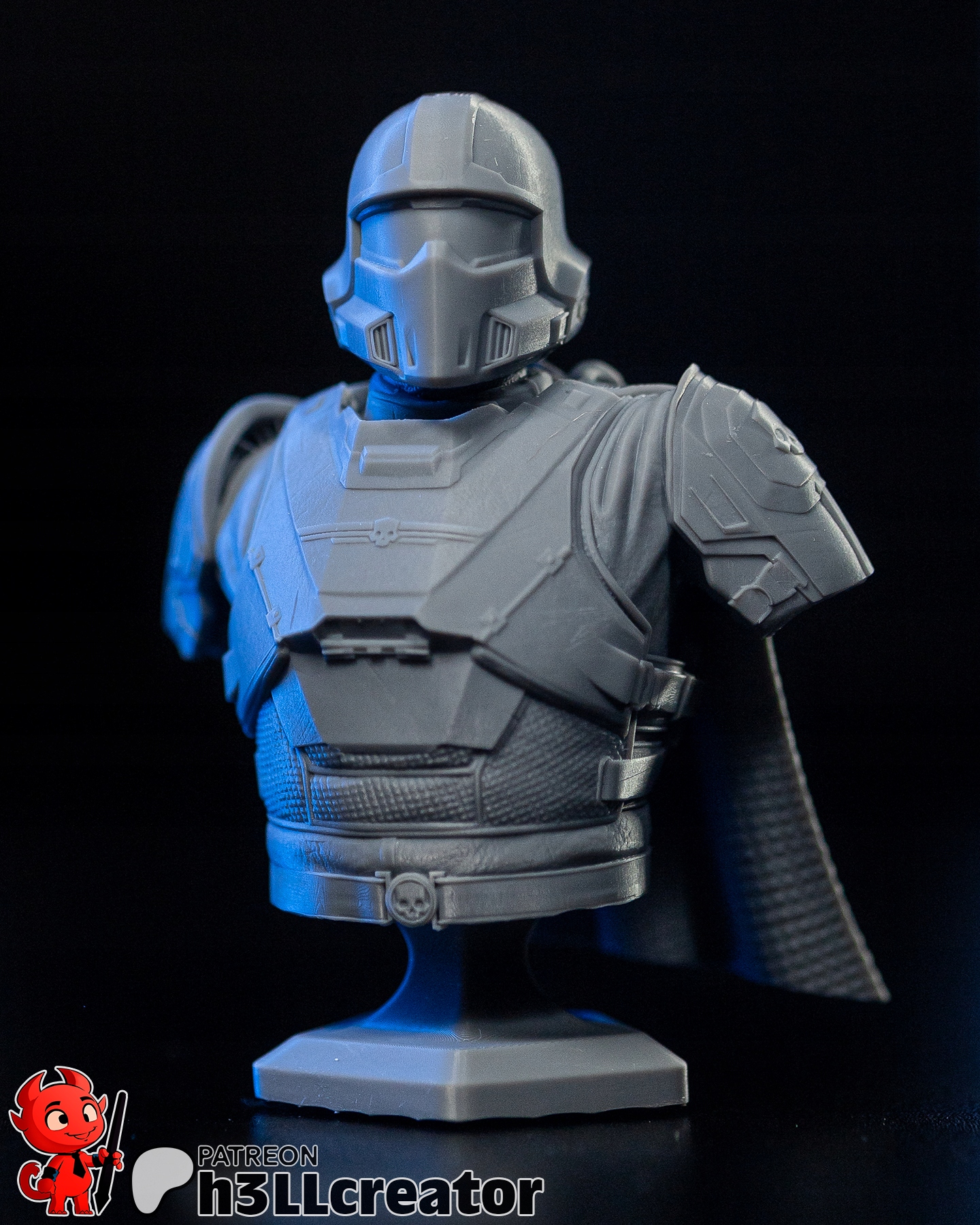 Figurka Helldiver Helldivers 2 Busta h3LL creator 3D tisk 12K