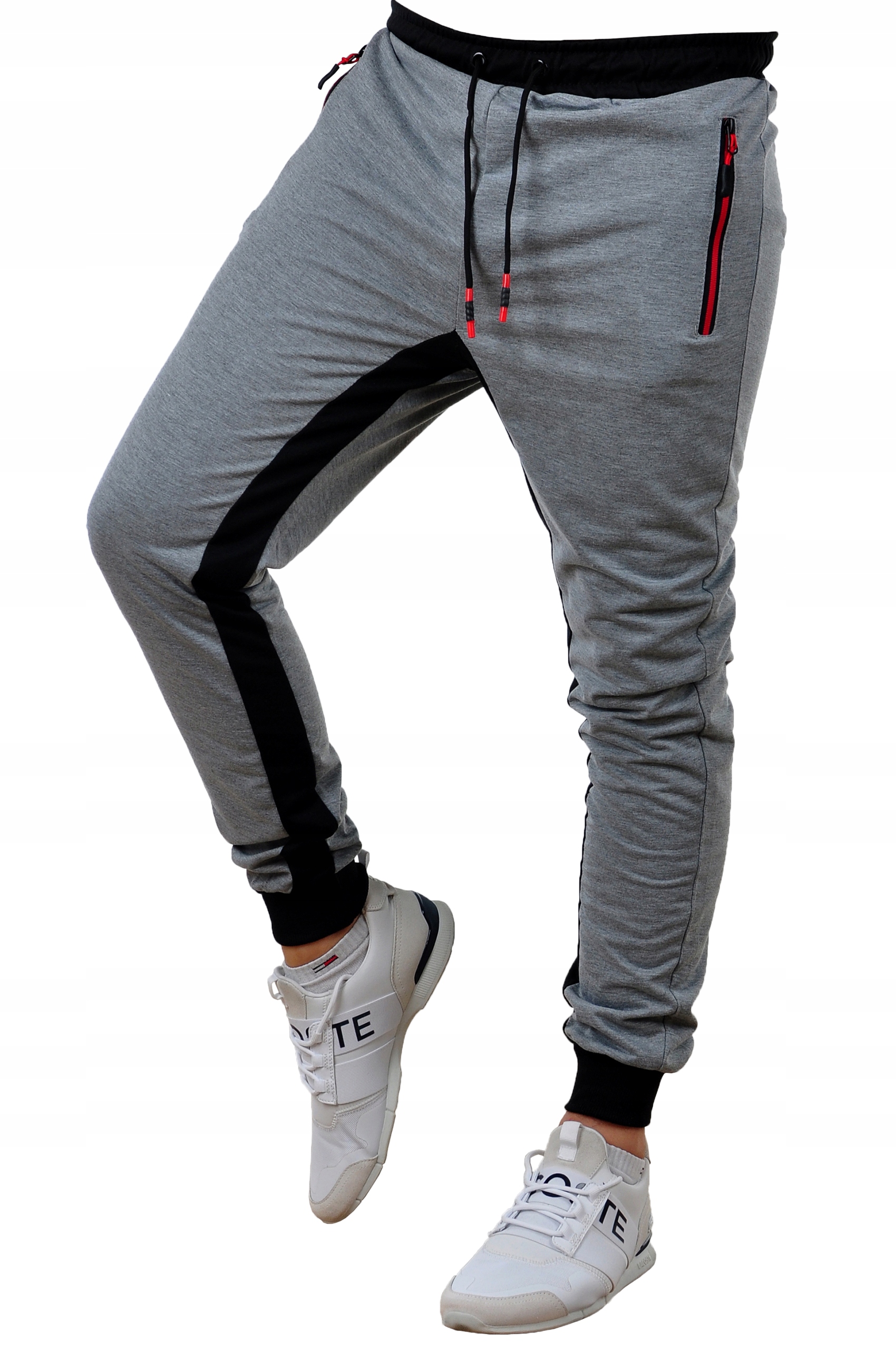 K357 r. XL MĘSKIE SPODNIE DRESOWE JOGGERY Materiał dominujący bawełna