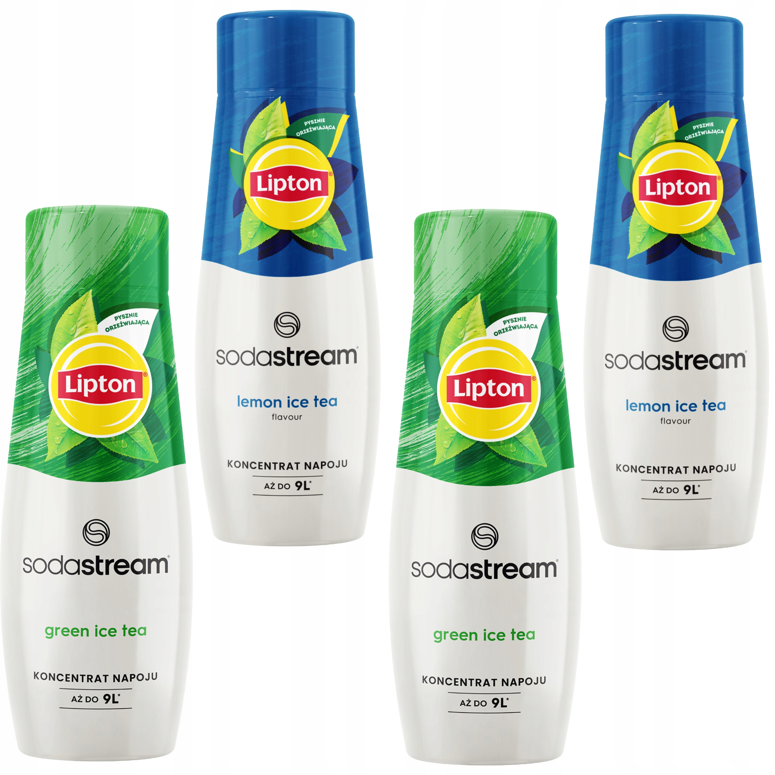 Levně Sirupy do vody Sodastream 2x Lipton Lemon Green Ice Tea Zelený Čaj