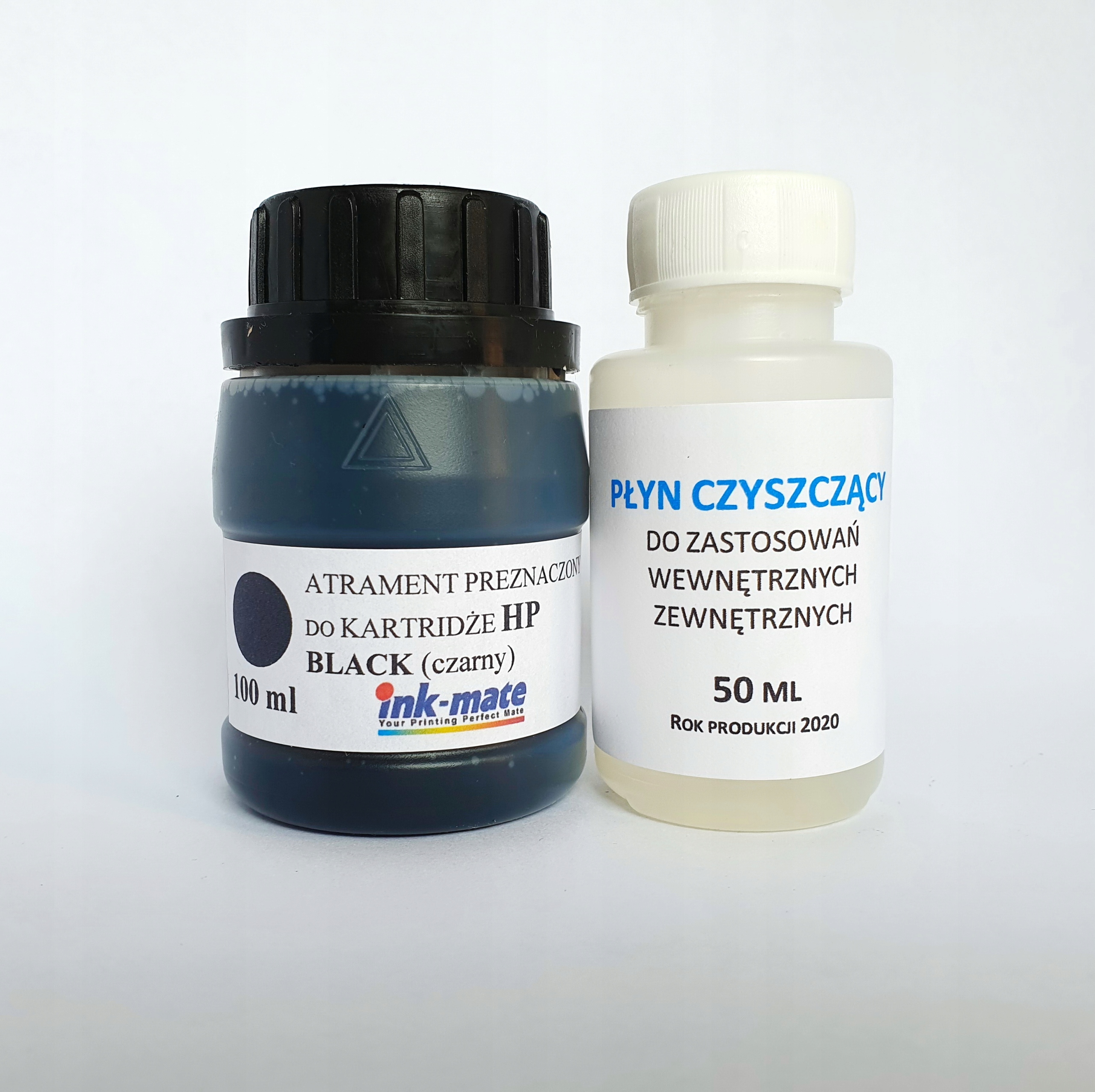 

Tusz Czarny 100 ml +płyn do głowicy do Hp 304 652