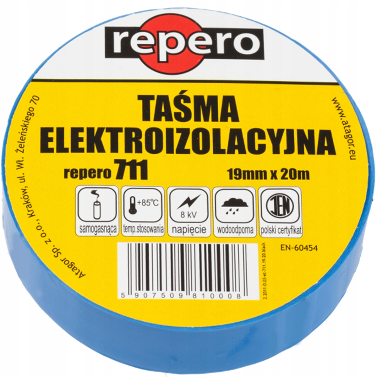 

Taśma Pcv 19mmx20m Repero 711