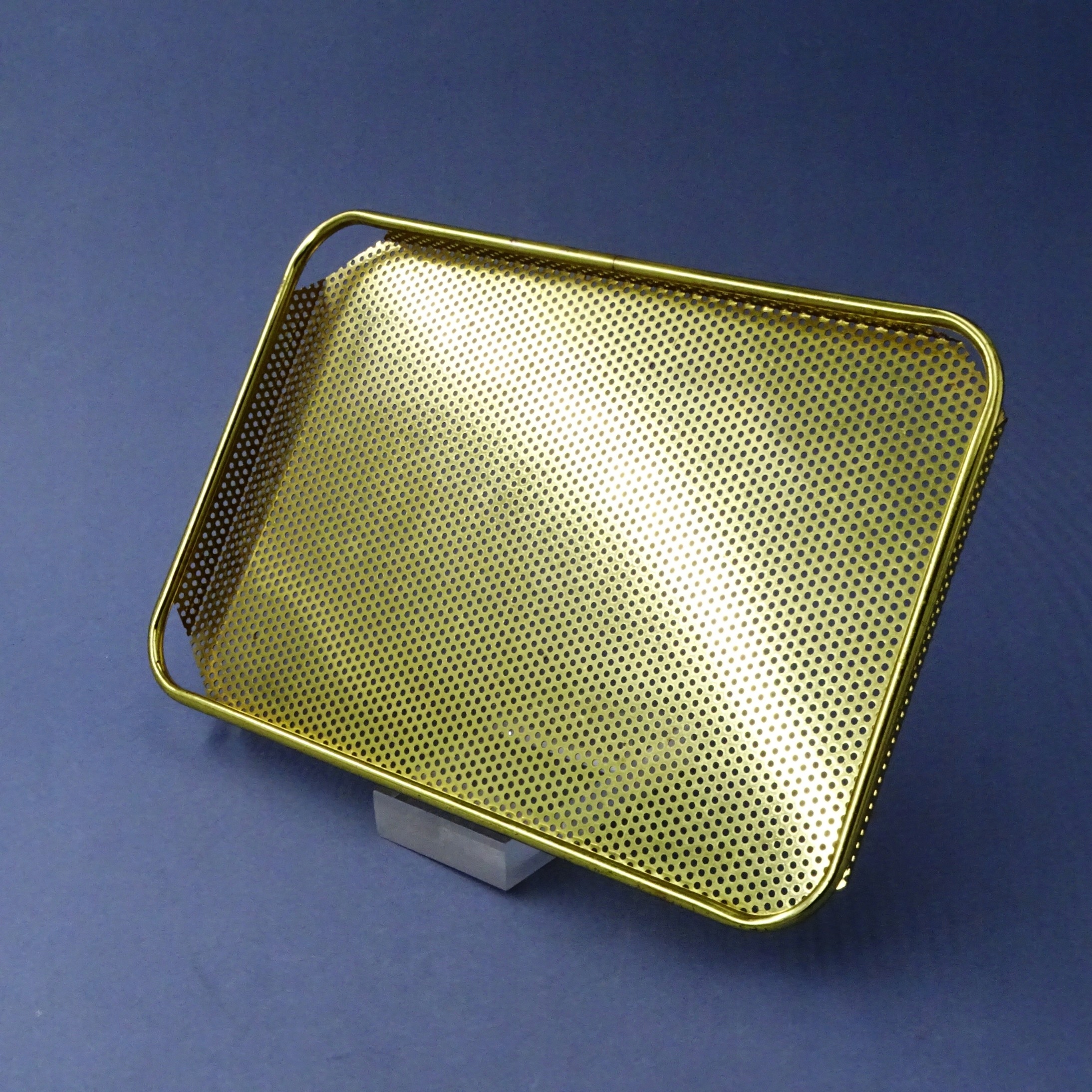 lata 60/70-te DESIGNERSKA METALOWA TACA