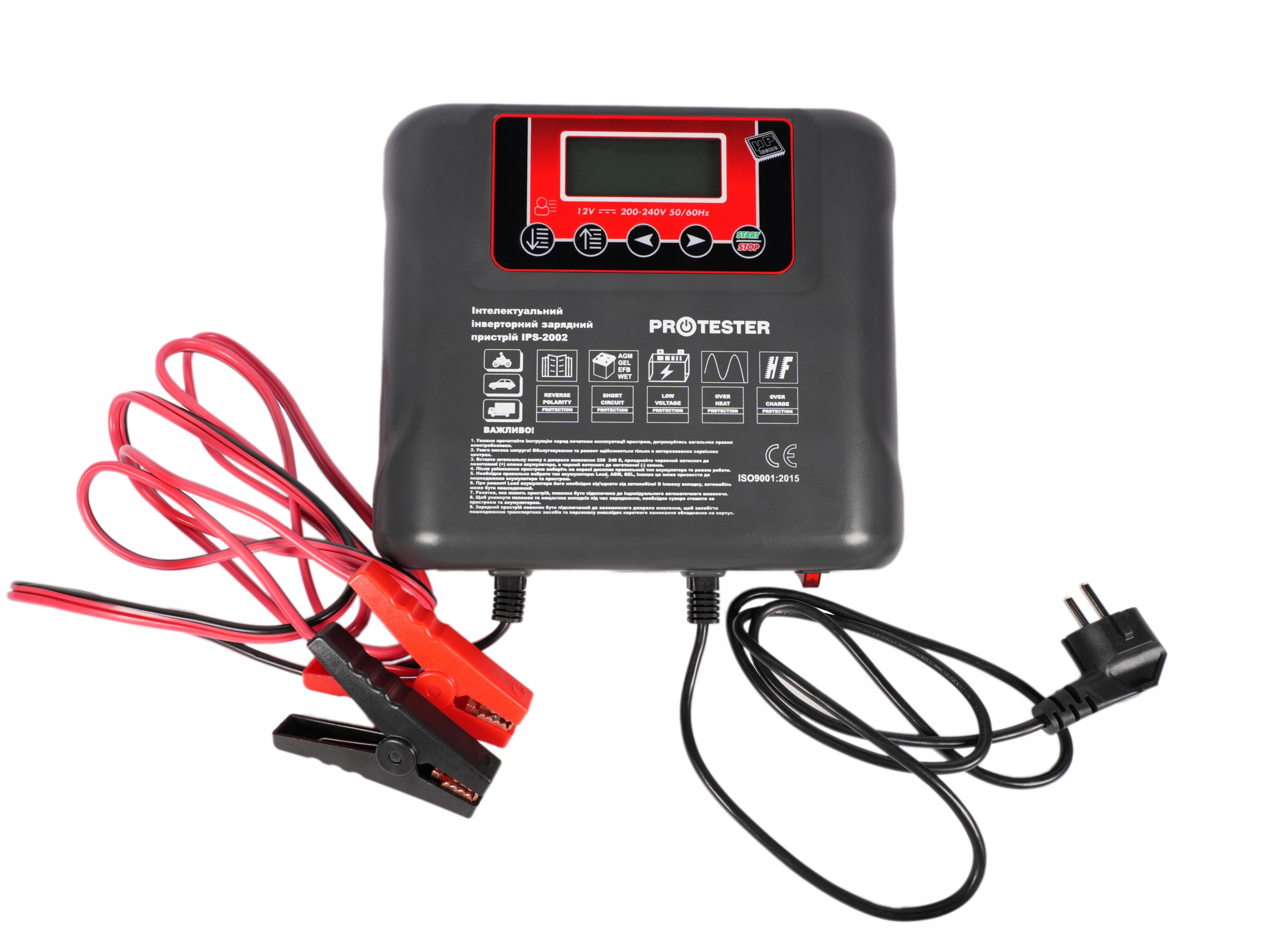 Invertorový Usmerňovač 12V 20A 220V S Funkciou Rýchleho Nabíjania Protester