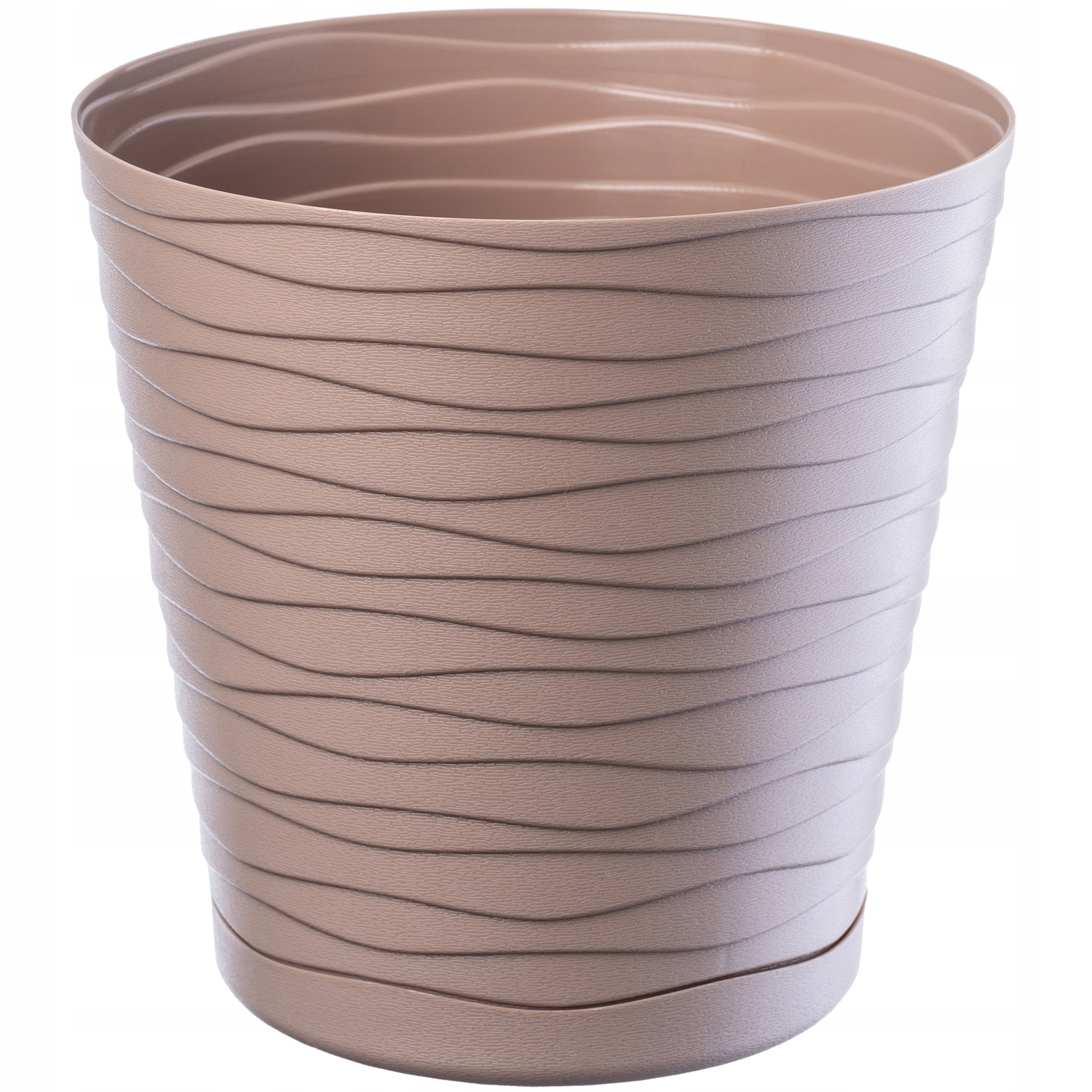

Doniczka Osłonka Na Kwiaty Podstawka Beżowa 30cm