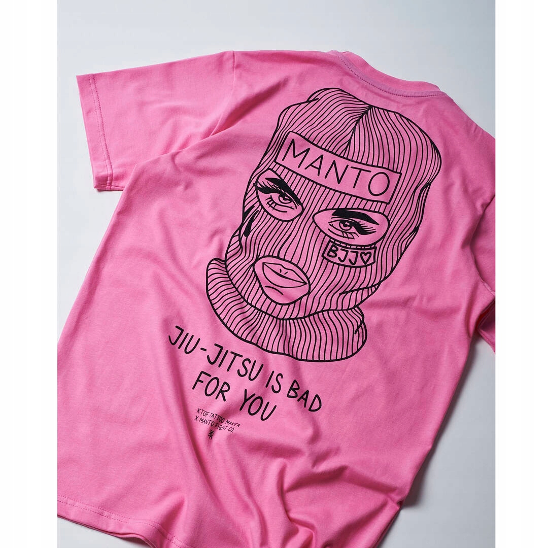 Koszulka bawełniana męski T-shirt MANTO x KTOF Balaclava r. XL Marka Manto