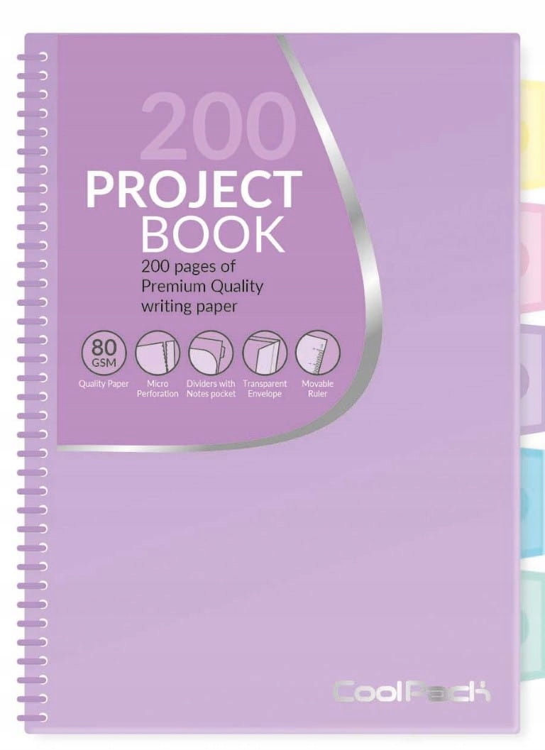 

Coolpack Pastel Kołozeszyt Pp B5 100 kartek fiolet