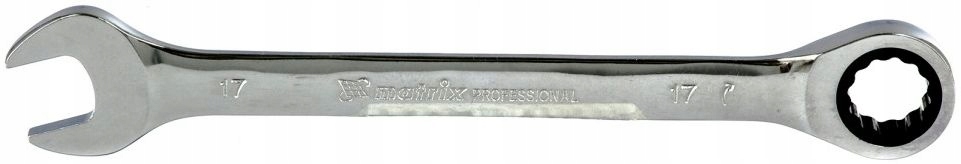 

Klucz płasko oczkowy polerowany z grzechotką 17 mm