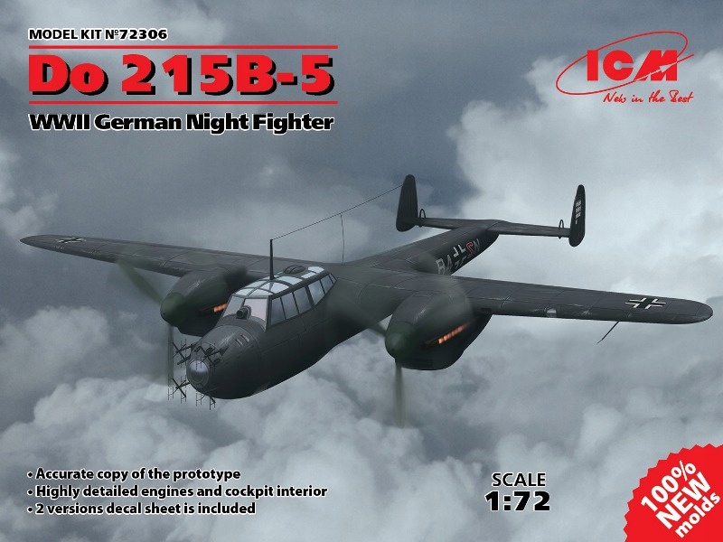 Do 215B-5 Wwii German Night Fightere 1:72