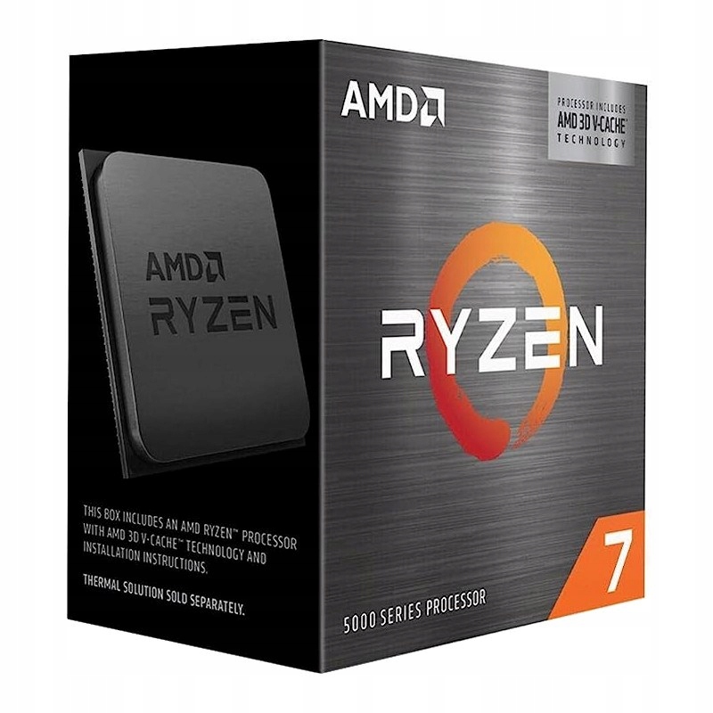 Procesor Amd Ryzen 7 5700X3D, 8 rdzeni, 16 wątków, 3.4 GHz, 4.5 GHz Turbo