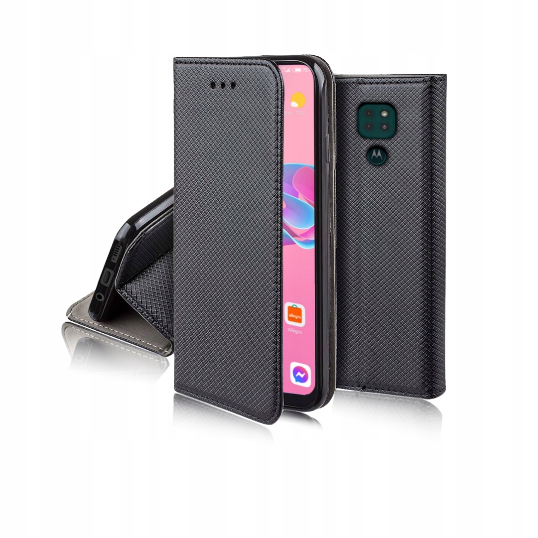 

Etui Smart Magnet Do Moto E7 Plus / G9 Play Szkło