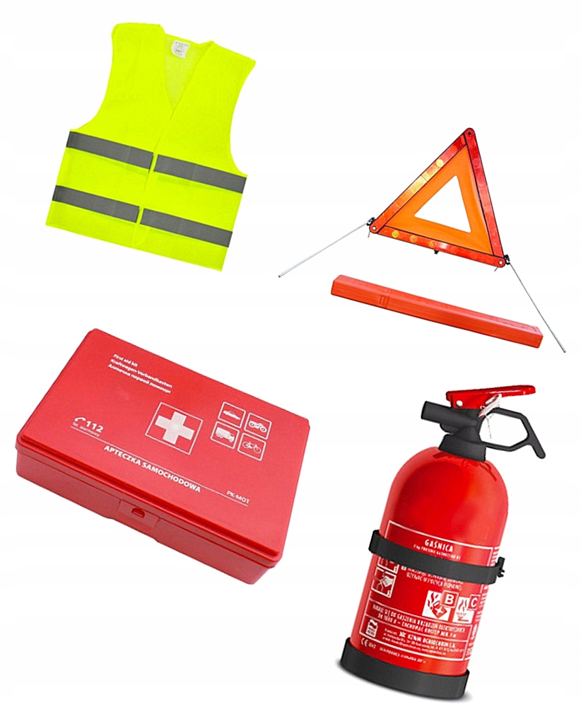 APTECZKA H2J09 SAMOCHODOWA TRÓJKĄT GAŚNICA KAMIZEL