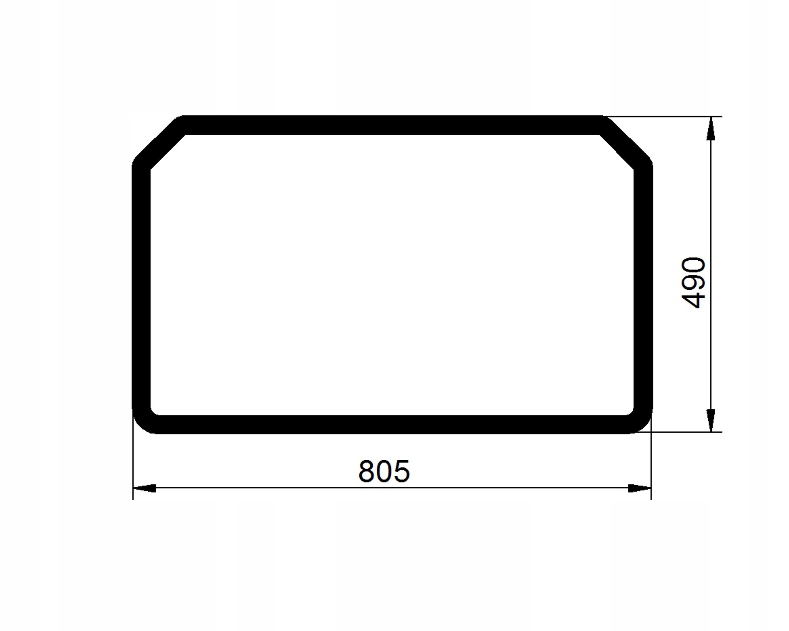 sklo teleskopický nakladač Jcb zadní 827/80251